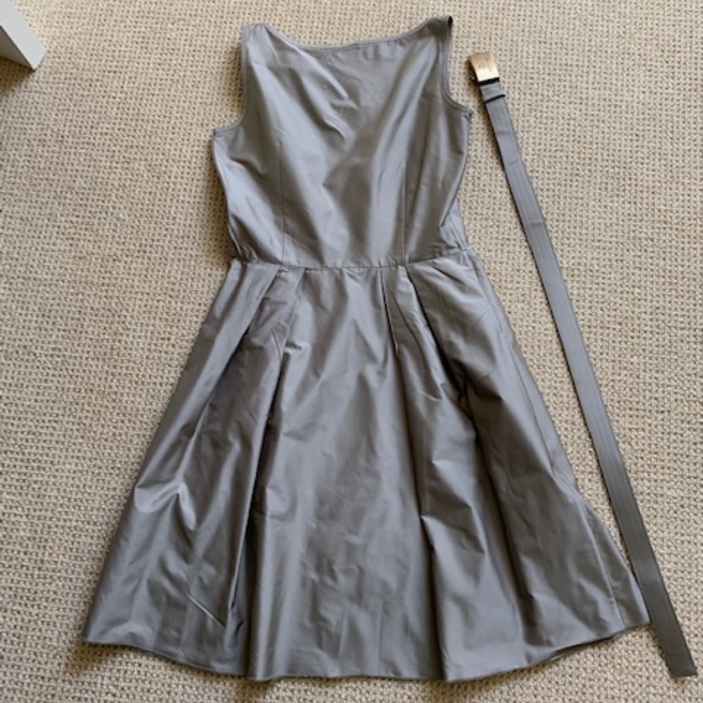 Prada Grey Dress Sleeveless EUR size 38 RUNS SMALL